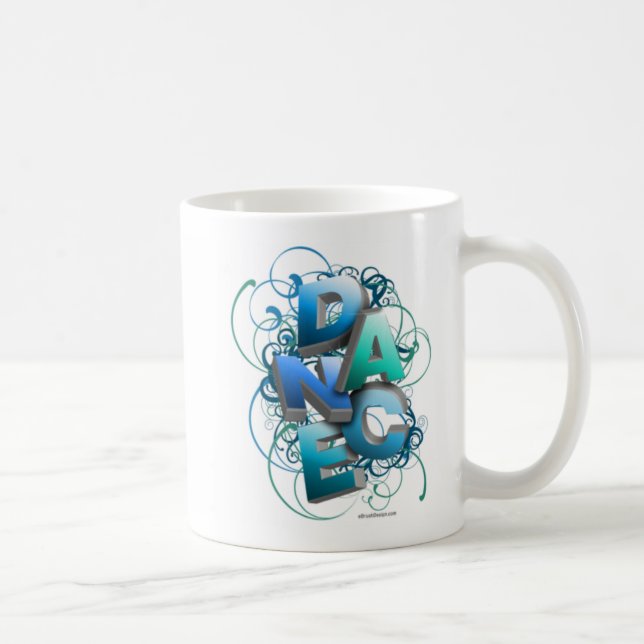 Danse 3D (Printemps) Mug de café (Droite)