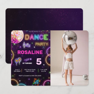 Danse Anniversaire Photo Invitation