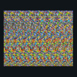 Danse au Brésil - Impression 3D cachée<br><div class="desc">Illusion de stéréogramme montrant dans la photo cachée en 3D une fille dansant sur la plage brésilienne. Stylisé avec un motif abstrait. Stéréogramme est une illusion 3D optique extraordinaire. Il ressemble à du papier peint avec un motif extensible, mais il y a une scène 3D cachée à l'intérieur. Pour le...</div>