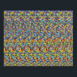 Danse au Brésil - Impression 3D cachée<br><div class="desc">Illusion de stéréogramme montrant dans la photo cachée en 3D une fille dansant sur la plage brésilienne. Stylisé avec un motif abstrait. Stéréogramme est une illusion 3D optique extraordinaire. Il ressemble à du papier peint avec un motif extensible, mais il y a une scène 3D cachée à l'intérieur. Pour le...</div>