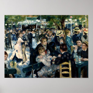 Danse au Moulin de la Galette, Renoir - Poster