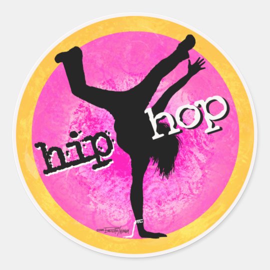 Danse - autocollant de fille de hip hop | Zazzle.fr