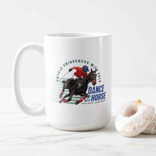 Danse avec Cheval (Polo Sport) | #15 Mug classique (Avec donut)
