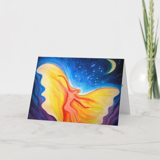 danse avec la carte de vacances d'ange (Devant)