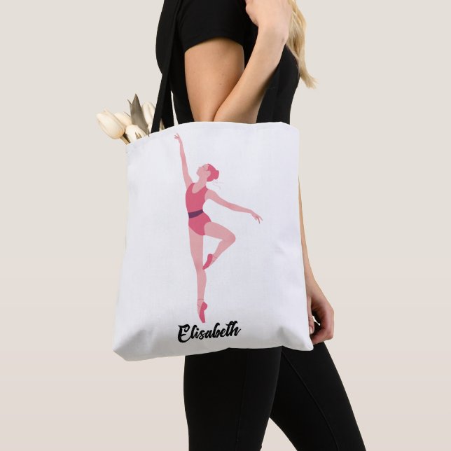 Danse Ballerina Sac fourre-tout personnalisé - Élé (De près)