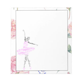 Danse Ballerine | Carnet de notes à bordure aquar