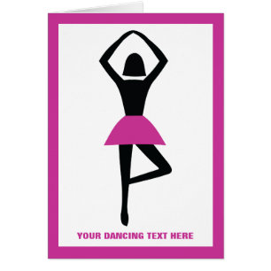 Danse ballerine noir, couleur rose chaud