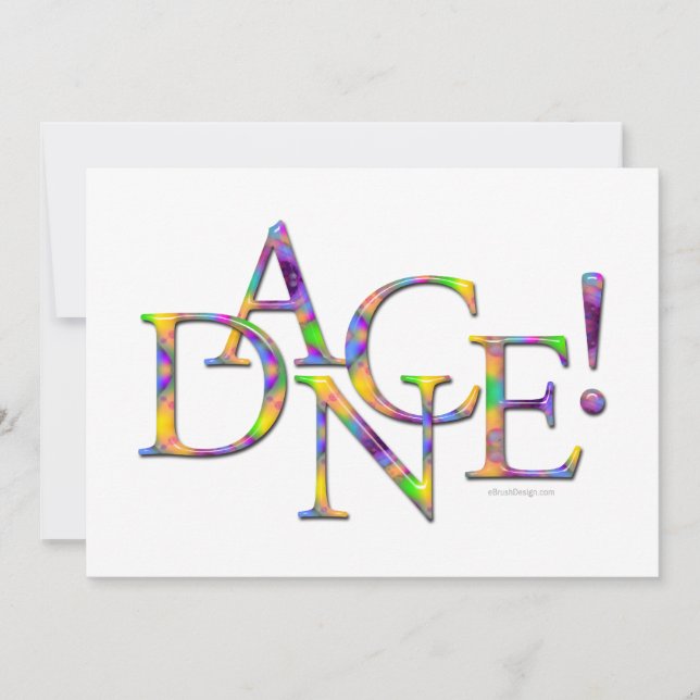 Danse ! (Cravate-teinture) récital ou invitation d (Devant)