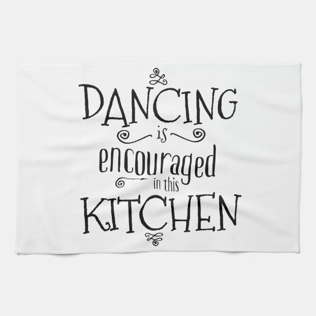 Danse dans la cuisine - serviette (Horizontal)