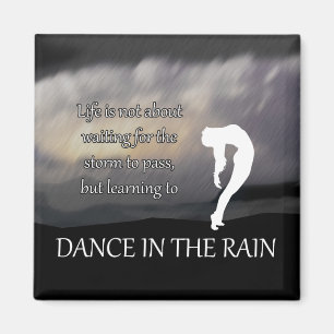 Danse dans la pluie Magnet Inspirationnel