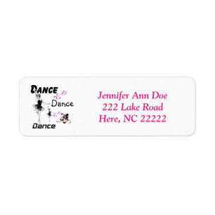 Danse Danse Danse Ballet Retour Adresse Étiquettes