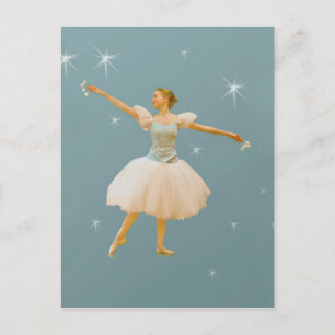 Danse de ballet avec carte postale Castanets