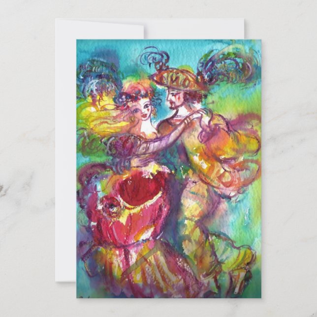 DANSE DE CARNAVAL, rose bleu jaune vibrant scintil (Devant)
