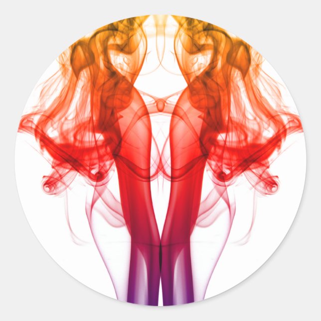 Danse de couleur - autocollant de fumée (Devant)
