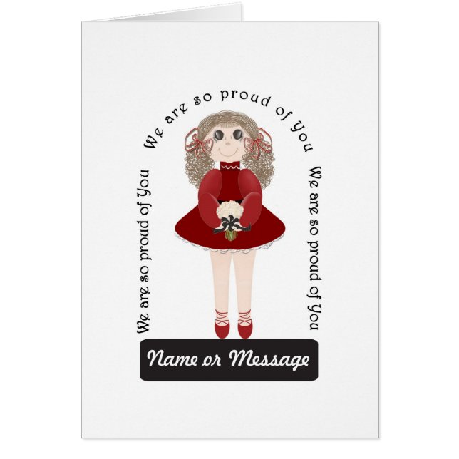 Danse de fille personnalisée (Devant)