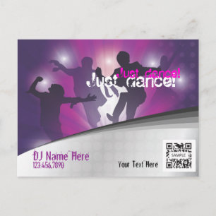 Danse de l'événement Modèle de carte postale