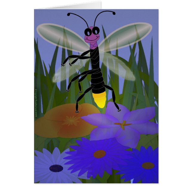 Danse de luciole sur des fleurs (Devant)