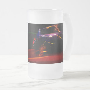 danse de voiture violette mug à bière en verre giv