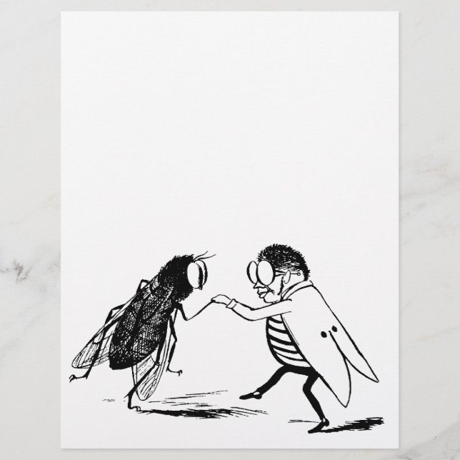 Danse des insectes vintages; Volée de bleuet (Devant)