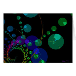 Danse des sphères II - violet et turquoise