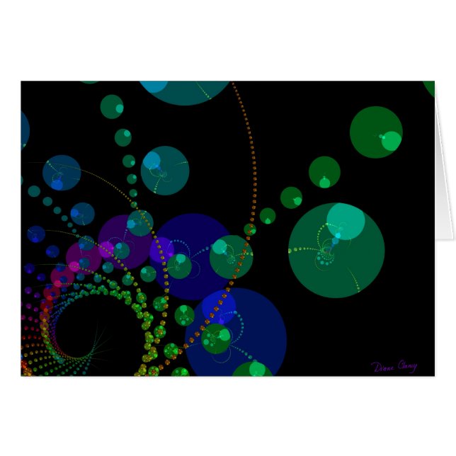 Danse des sphères II - violet et turquoise (Devant horizontal)