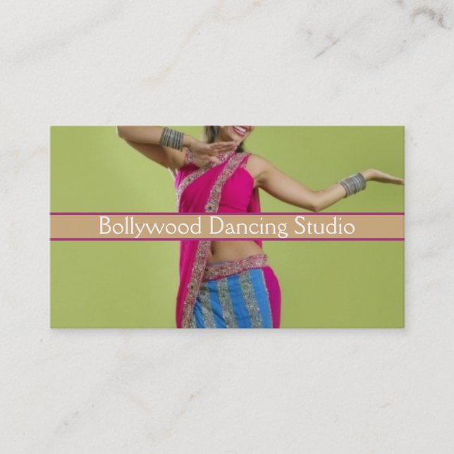 Danse du ventre, Instructeur, Bollywood, Carte de  (Devant)
