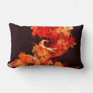 Danse Feux d'artifice Art Abstrait Lumbar Coussin