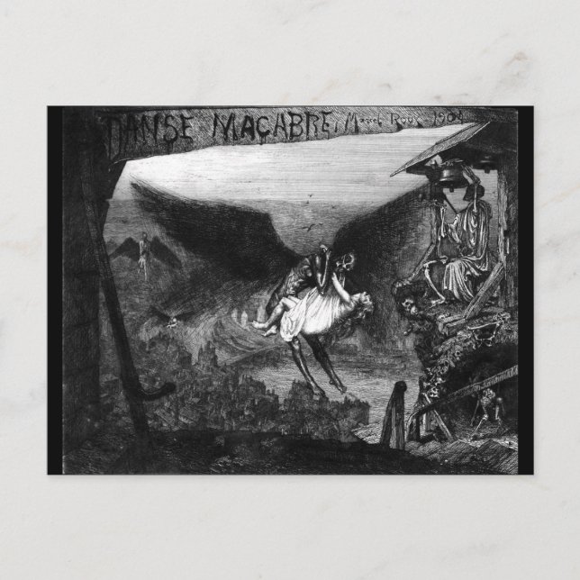 Danse macabre par carte postale Marcel Roux (Devant)