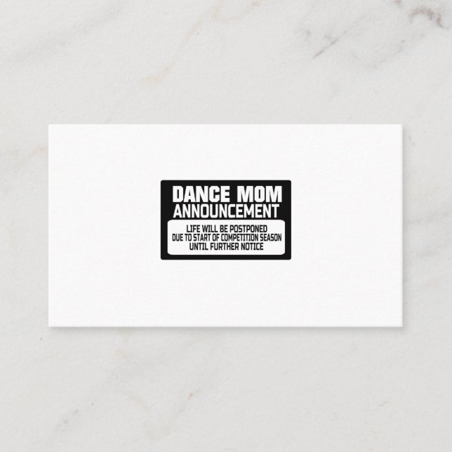 Danse Maman Faire-part (Devant)