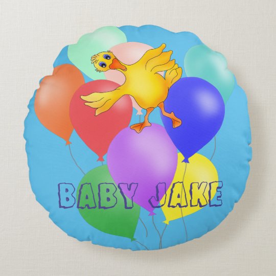 Danse mignonne de ballon par Happy Juul Company Coussins Ronds
