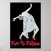 Danse, modifier le texte, me suivre, Poster