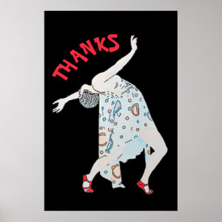 Danse, modifier le texte, MERCI, Poster