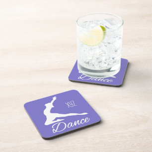 DANSE monogramme personnalisé & dessous de verre c