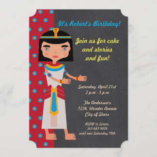Danse pharaon égyptienne invitation de fête