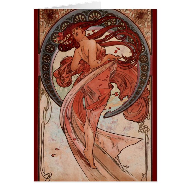 Danse vintage d'Alphones Mucha (Devant)