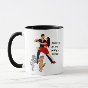 Danser Couple Tango Et Danser Chiens Café Mug