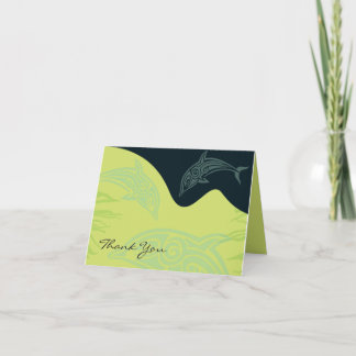 DANSER DES DOLPHINS PLIÉS Carte de remerciements