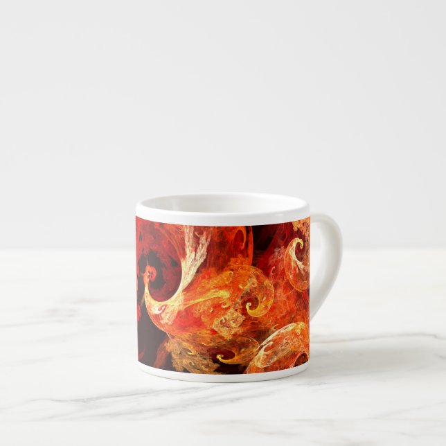 Danser Feux d'artifice Art Abstrait Espresso Mug (Devant droit)