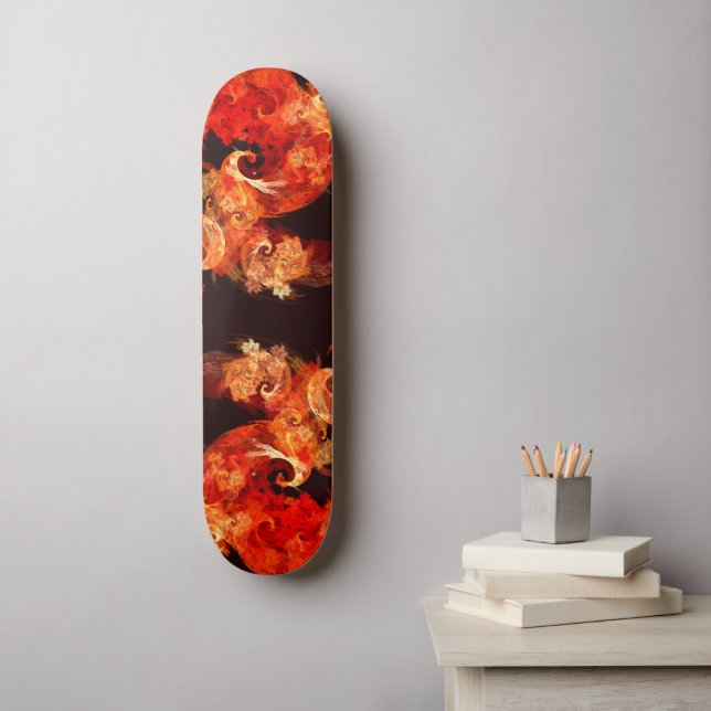 Danser Feux de feu Art Abstrait Skateboard (Art mural)