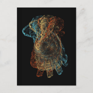 Danser Ganesha Bonne chance Carte Postale