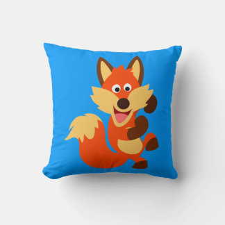 Danser Mignonne Danser Dessin Fox Lancer Oreiller