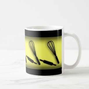Danser Rollin Pins et Whisks mignonne Mug Jaune