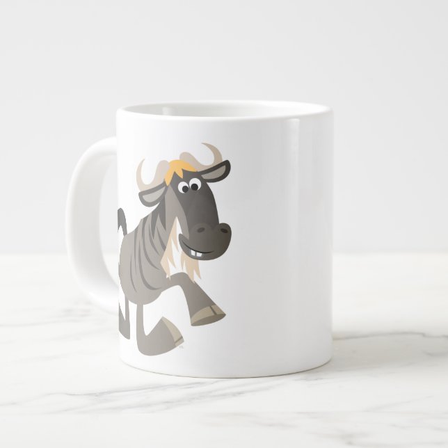 Danser sur bande dessinée Wildebeest Jumbo Mug (Devant gauche)
