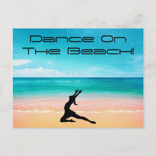 Danser sur la Plage - Carte Postale de Sable & Océ