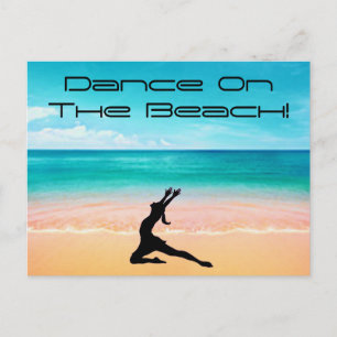 Danser sur la Plage - Carte Postale de Sable & Océ