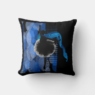 Danseur De Ballet Sur Coussin Arrière - plan Noir
