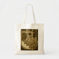 Danseur de flamenco dans le sac de sépia