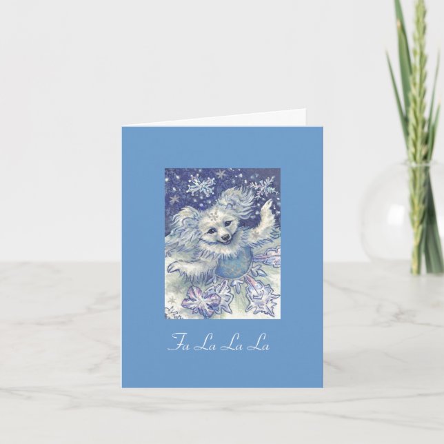 Danseur de flocon de neige de carte de Noël (Devant)