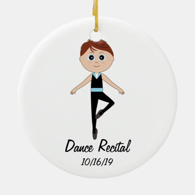 Danseur de garçon : Ornement commémoratif de (Dos)