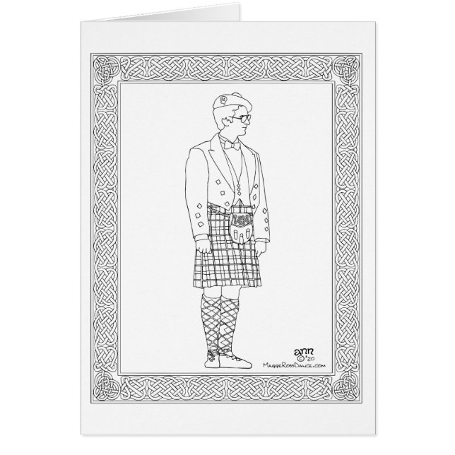 Danseur des Highlands écossais (Devant)